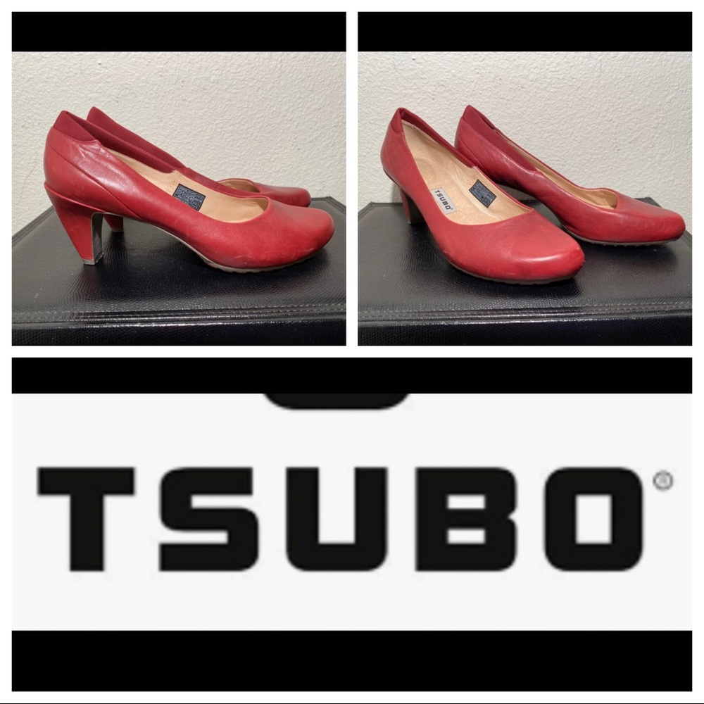 Tsubo Red High Heel Pumps 9.5